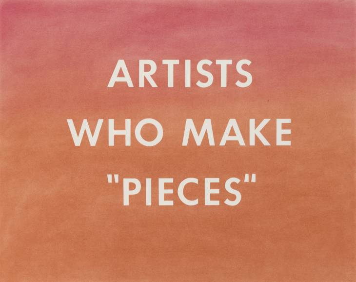 ARTISTS WHO MAKE "PIECES" 1976 by Edward Ruscha born 1937