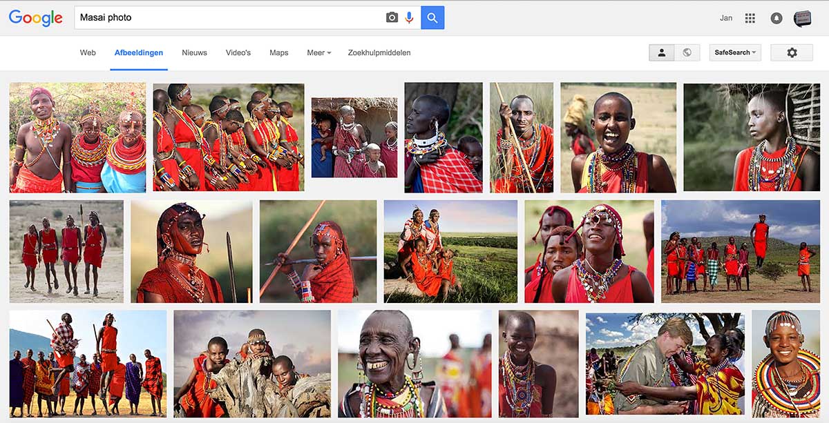 Masai as on Google web